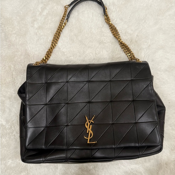 Yves Saint Laurent Large Black Quilted Leather Shoulder Bag - Picture 1 of 11